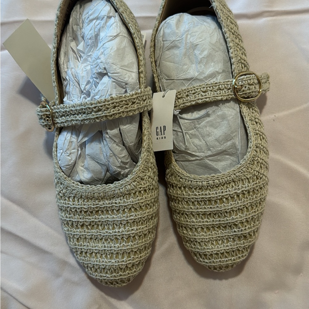 GAP Kids Crochet Mary Jane Flats